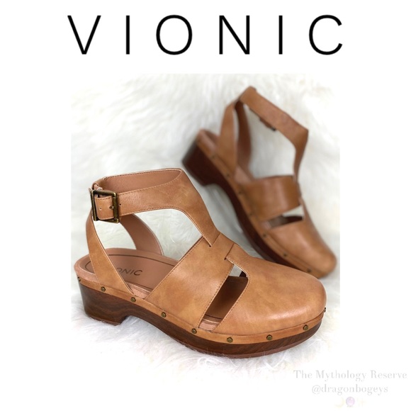 Vionic Shoes | Vionic Day Faye Ankle Strap Clogs | Poshmark